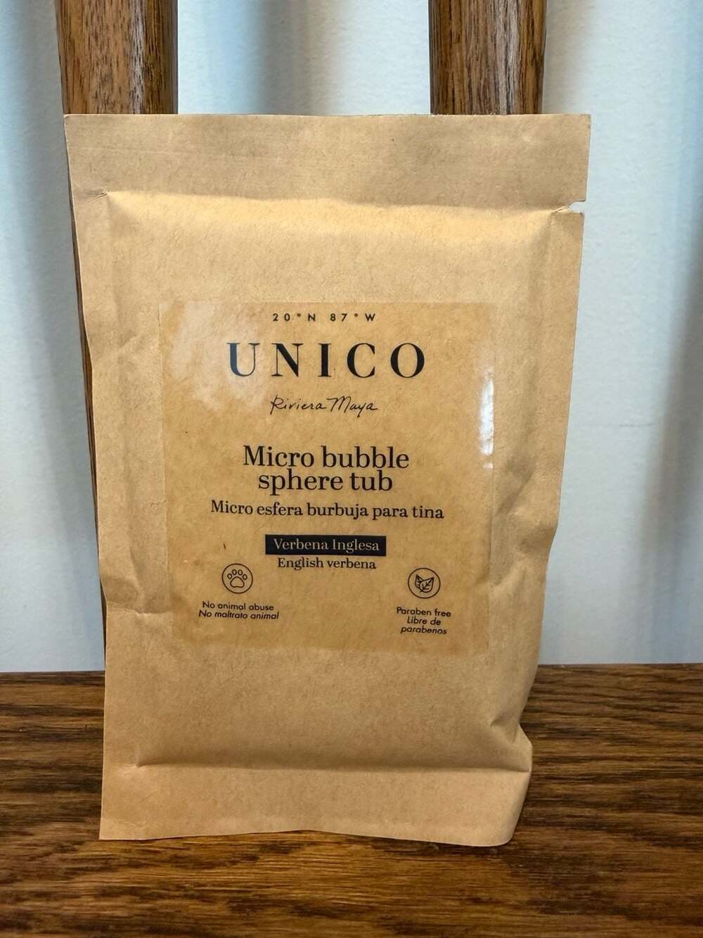 Unico Micro Bubble Sphere Tub English Verbena 50g